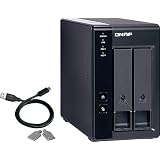 QNAP TR-002 storage drive enclosure 2.5/3.5" HDD/SSD enclosure Black