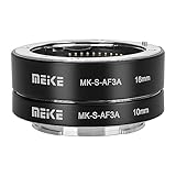 Meike MK-S-AF3A メタルオートフォーカス マクロエクステンションチューブアダプターリング (10mm+16mm) ソニーミラーレス Eマウント A5000 A5100 A6000 A6300 A6500 A9 A7IIIA7 NEX カメラ A7 A7M2 NEX3 NEX5 NEX6 NEX7用