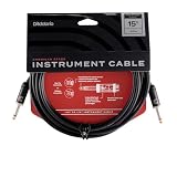 D'Addario ダダリオ シールドケーブル (ギターシールド) American Stage Instrument Cable PW-AMSG-15 (4.6m S-S) 【国内正規品】