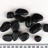 最高ランク　黒玉砂利(彩光石)自然玉 5分(13mm～17mm) 小袋 800g