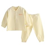 Snone子供 新生児 秋服 ベビー肌着 コーマ綿 肩開きセット 66cmから90cmまで ルームウェア