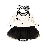 ワンピース風 ロンパース 3M 6M 9M 60 70 おそろいのヘアバンド付き 長袖 女の子 入園式 卒園式 結婚式 (9M(9ヶ月), ブラック)