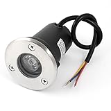 AC85-245V 1WレッドラウンドLED屋外ガーデン風景埋没フラッドライト