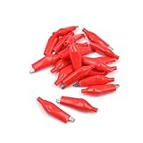 (ライチ) Lychee 20個セット 絶縁スリーブクリップ 絶縁テスト ワニ口クリップ アリゲーターテスト 2.8cm 3.5cm 4.5cm選べる3サイズ