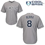 Yogi Berra新しいYork Yankees # 8 MLBメンズCool Base CooperstownコレクションRoad Jerseyグレー( XXLarge )