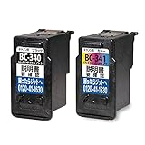 【JIT製】 キャノン用 BC-341+BC-340 (ブラック・カラーセット) Canon対応 リサイクル インクカートリッジ 対応機種：PIXUS-MG2130/MG3130/MG3230/MG3530/MG3630/MG4130/MG4230/TS5130/TS5130S