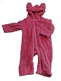 サンベビー もこもこシープジャンプスーツ 80cm ピンク シープフリース