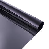 Trend Marche 窓ガラス用フィルム 目隠しシート マジックミラー ガラスフィルム UVカット 【水だけで貼れる】 (75cm x 100cm, ダークグレー)