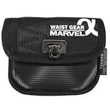 （まとめ）電工ポケット WAIST GEAR 【小物入れ/角底タイプ×5セット】 ブラック（黒） マーベル MDP-71ABK