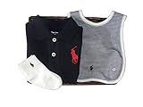 ラルフローレンの子供服　［POLO　RALPHLAUREN］ベビー　出産お祝いセット（長袖）　男の子　７０ｃｍ [並行輸入品]