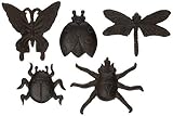Esschert Design Cast Iron Insect, Set of 5 [並行輸入品]