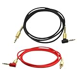 SONONIA 2ピース入り　3.5mm　ジャック　オーディオ　ケーブル　オス　90度　右　アングル　ケーブル　交換性　便利性