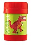 [クロコダイル クリーク]Crocodile Creek Kids Eco Dinosaur TRex Insulated Stainless Steel Food Jar, Green, 11.5 