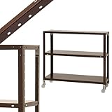 スマートラック NSTRK-266 幅90×奥行40×高さ79.5cm 3段 ブラウン 80㎏/全