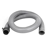 uxcell　排水ホース　ウォッシャー　洗濯機　廃棄物　パイプ　グレー　プラスチック製　1.2m