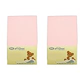 DK Glovesheets Two Fitted 83 x 50cm Crib Sheets 100% Combed Jersey Cotton - To Fit Chicco Next 2 Me 