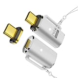 xuanli USB C マグネット アダプタ、240W PD急速充電、40Gbps USB4高速データ転送、4K 120Hz / 8K 60Hz HD映像信号伝送、Type-C マグネット USB4.0、USB-Cデバイス対応 (240Wアダプタ1個)