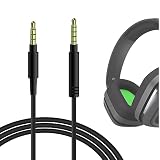 Geekria ケーブル 互換性 オーディオコード Astro A40 tr, A40, A30, A10, A10 Gen 2 Gaming Headsets ヘッドホンケーブル、3.5mm AUX に適合する 1.7m