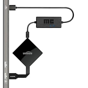 【最新版 Amazon Fire TV - 4K・HDR 対応 専用】本体なし Mission cables あらゆるテレビ USBポートから AC電源を使用せず利用可能 テレビ TV 配線を美しく 壁掛けテレビにも最適 TV マウント アクセサリー(※Fire TV 本体は含まれません)