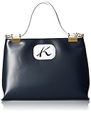 [キタムラ] ハンドバッグ ポーチ付き R-0610 ダークブルー/パールホワイト [紺] 10902