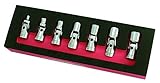 Astro 7407 1/4-Inch Drive Flex Socket Set, 6 Point - SAE, 7-Piece [並行輸入品]