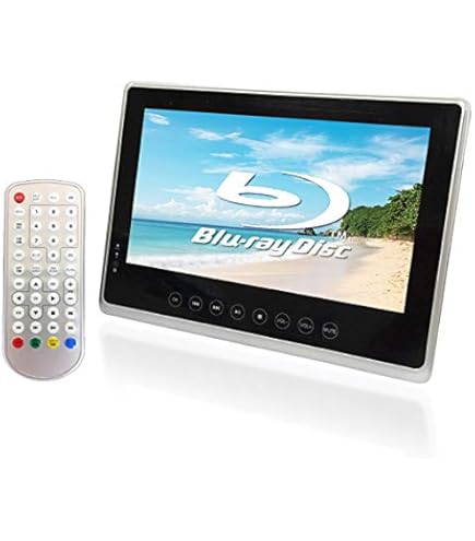Amazon | AAZV Wis 10インチ防水ポータブルブルーレイプレーヤー AS