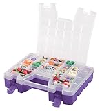 Akro-Mils 06215 Plastic Portable Hardware and Craft Parts Organizer, Regular, Purple [並行輸入品]