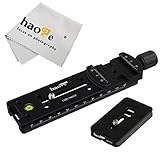 Haoge 140mm ノーダルスライド ダブルダブテールフォーカスレールプレート メタルクイックリリースクランプ 70mmプレート カメラパノラマクローズアップ マクロ撮影 Arca Swiss RRS Benro Kirk