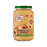 ステージ2のJar果樹園フルーツのクランブルの200グラム (Cow & Gate) (x 4) - Cow & Gate Stage 2 Jar Orchard Fruit Crumble 200g