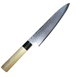 藤次郎作　疾風　DPダマスカス割込鋼　牛刀　180mm　FD-593