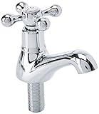 Twin Hot Cold Basin Taps New Bathroom Period Victorian Plumbing Chrome WINDSOR