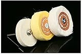 3ピースウールフェルト研磨バフ研磨ホイール3ミリメートルシャンク電動工具アクセサリー