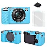VOVMOEYA ソニー Sony α7CII/ILCE-7CM2/A7CM2との互換性ありカメラケース α7C2専用 ボディケース a7CIIシリコンカメラケース ILCE-7CM2カバー カメラA7CM2/ILCE-7CM2専用保護ケース A7C II A7CMark 2 α7C ii保護バッグ A7CM2対応ケース シリコン製 シボ 快適なグリップ 携帯便利 耐衝撃-ブルー