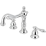 Kingston Brass CC52L1 Vintage Widespread Lavatory Faucet, Polished Chrome by Kingston Brass
