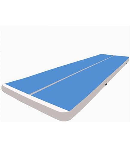 エアトラックマット 青 Amazon.co.jp: エアマットエアートラック 体操 エアトマット
