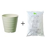 フレグラー ポット 24型 アイボリー / 培養土 & 鉢底石 付 ＜当店は 苗 種 鉢 培養土 ニーム の専門店＞