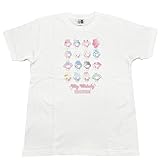 マイメロディ 50th Anniversary ガーリーポップハート Tシャツ ホワイト