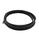 ILS - 1 Meter Retardant Nylon Braided Sleeving 8mm Black PET Cable For 3D Printer