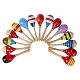 AVITMOS 1ピース サンドハンマー ラトル 楽器 パーカッション 幼児 音楽 (カラー ランダム) おもちゃ ベビー キッズ 木製ボール おもちゃ