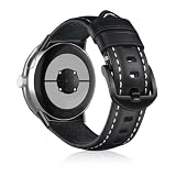 [ReHowy] Google Pixel Watch 4/3 45MM 対応 レザーバンド 本革 ピクセルウォッチ4 45mm 替えベルト ビジネス風 交換バンド ビンテージ 男女通用 コンパチブル google pixel watch 4 45mm 交換ベルト(ブラック)