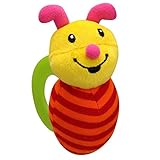 Happy Cherry 歯固め おしゃぶり ラトル ガラガラ メリー 快適 安全 出産祝い プレゼント 鈴入り 女の子（蝶、6ヶ月から）