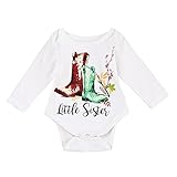 (プタス)Putars ベビー服 子供服 ロンパース 女の子 長袖 LITTLE SISTER 可愛い 秋 冬 新生児 歩行服 出産お祝い 記念日 プレゼント 0-18ヶ月