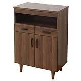 山善(YAMAZEN) ファックス台 (幅60) ウォルナット調 RMB-9060F(WL)