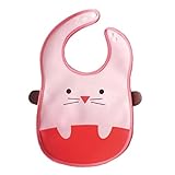 ルルハウス お出かけ 用 ベビー スタイ 食事 エプロン 持ち運び コンパクト 収納 (うさぎ)