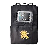 シートバックポケットCARCHET カー後部座席収納 車載シートバックポケット キックマット 子供用バックシートプロテクター 車内収納 大容量 多機能