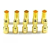 [アルティ] althi バナナプラグ コネクタ RC バッテリー ESC モーター用 3.5mm 20組 40個 ゴールド (20)