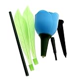 チューリップライト　パスライト屋外の庭の芝生ソーラーランプ搭載のLED ブルー