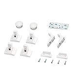 Jerrybox CL-A4 引き出しロック ベビーガード キッチン 戸棚ロック 多目的ストッパー 引き出し はがせる (ロック4つ、鍵1つ)