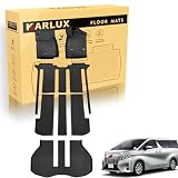 KARLUX トヨタALPHARD アルファード/ヴェルファイア 30系 7人乗り車専用の1-3列目フロアマット＆ラゲッジマット。3Dカーマットは防水・防滑・防汚でTPE素材製。ALPHARD アルファード/ヴェルファイア 30系 7人乗り車に最適化されたカスタム設計。 (1-3列目フロアマット+ラゲッジマット)