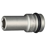トネ(TONE) インパクト用ロングソケット HP4NV-12L 差込角12.7mm(1/2") 二面幅12mm